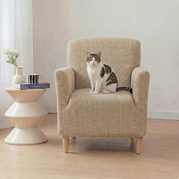 Herringbone Full Coverage Comfortable Scratch-Resistant Sofa Protection Magic Armchair Cover