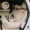 Waterproof Ribbed Plush Bolster Dog Car Seat Bed with Safety Tethers