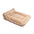 Ribbed Plush Orthopedic Bolster Dog Sofa Bed - Cozy Nest