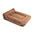 Ribbed Plush Orthopedic Bolster Dog Sofa Bed - Cozy Nest