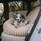 Waterproof Ribbed Plush Bolster Dog Car Seat Bed with Safety Tethers