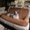Waterproof Ribbed Plush Bolster Dog Car Seat Bed with Safety Tethers