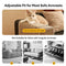 Adjustable Faux Sisal Scratch-Resistant Sofa Armrest Protector Cover for Cats