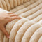 Ribbed Plush Orthopedic Bolster Dog Sofa Bed - Cozy Nest
