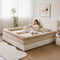 Plush Ribbed Bolster Fitted Sheet Mattress Cover - Cozy Nest