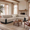 One-Piece Plush Scratch-Resistant Large Sectional Couch Covers with Elastic Straps