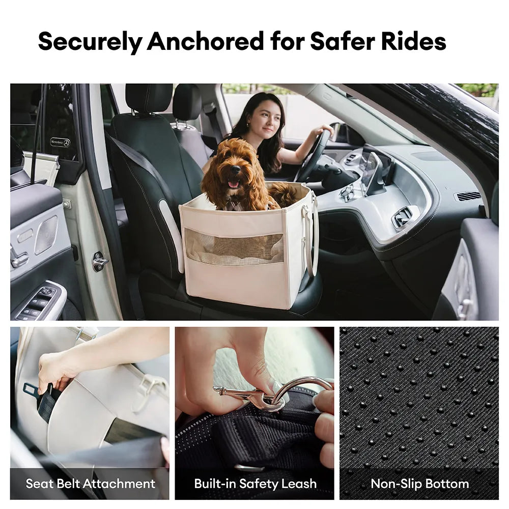 Dog Car Seat With Safety Belt -Urban Roaming