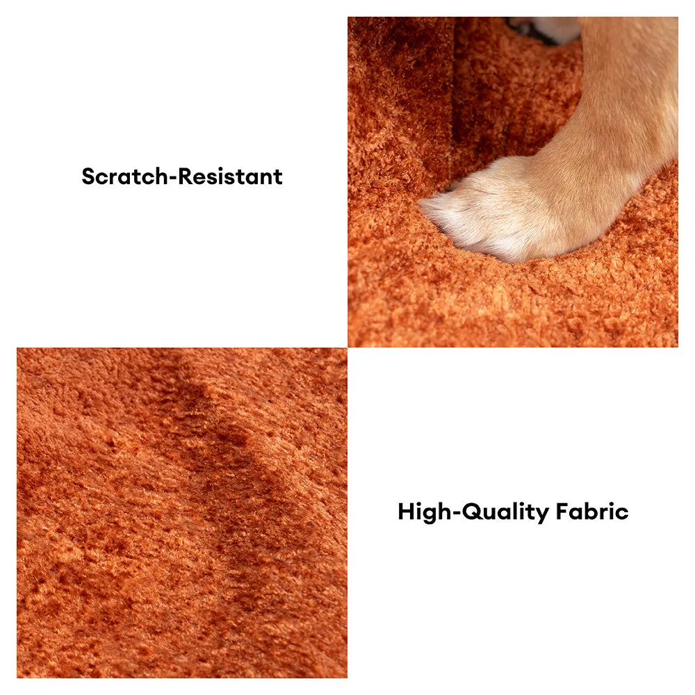 Plush Velvet 2-in-1 Foam Dog Stairs & Pet Mat for Bed