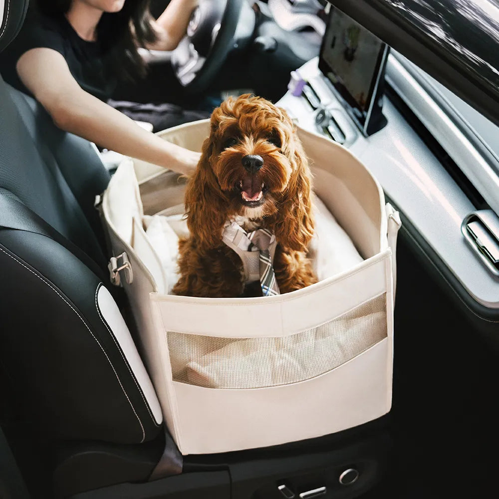 Dog Car Seat With Safety Belt -Urban Roaming
