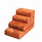 Plush Velvet 2-in-1 Foam Dog Stairs & Pet Mat for Bed