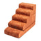 Plush Velvet 2-in-1 Foam Dog Stairs & Pet Mat for Bed