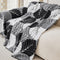 Pet-Friendly Thickened Soft Plush Leaf-Patterned Sofa Throw Couch Cover