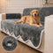 Waterproof Plush Velvet Contrast Wavy Edge Couch Cover