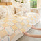 Color-Block Plaid Chenille Anti-Scratch Non-Slip Couch Cover