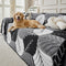 Pet-Friendly Thickened Soft Plush Leaf-Patterned Sofa Throw Couch Cover