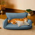 All-Season Chenille Dual-layer Removable Sponge Orthopedic Dog Bed With Pillow