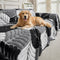 Pet-Friendly Thickened Soft Plush Leaf-Patterned Sofa Throw Couch Cover