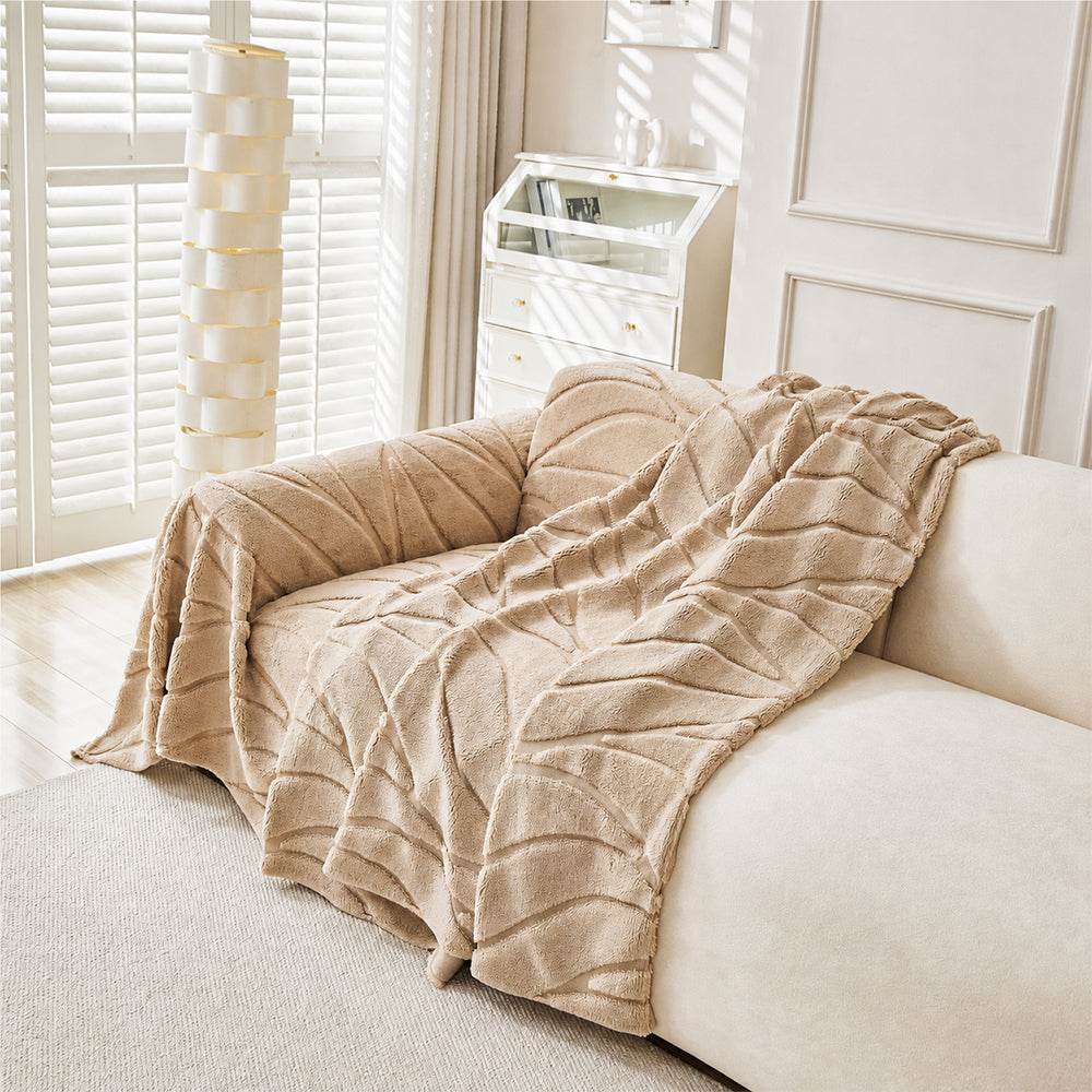 Pet-Friendly Soft Plush Textured Sofa Throw Couch Cover