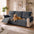 One-Piece Flannel Non-Slip Recliner Couch Cover with Elastic Straps - Cozy Nest