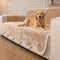 Waterproof Plush Velvet Contrast Wavy Edge Couch Cover