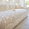 Modern Textured Striped Chenille Non-Slip Couch Cover