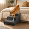 Plush Velvet 2-in-1 Foam Dog Stairs & Pet Mat for Bed