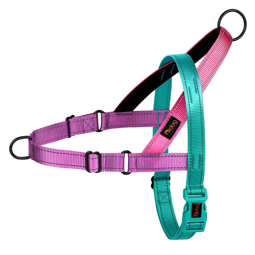 No-Choke Reflective Dog Harness with Adjustable Leash