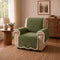 Waterproof Plush Velvet Contrast Wavy Edge Couch Cover