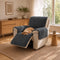 One-Piece Flannel Non-Slip Recliner Couch Cover with Elastic Straps - Cozy Nest