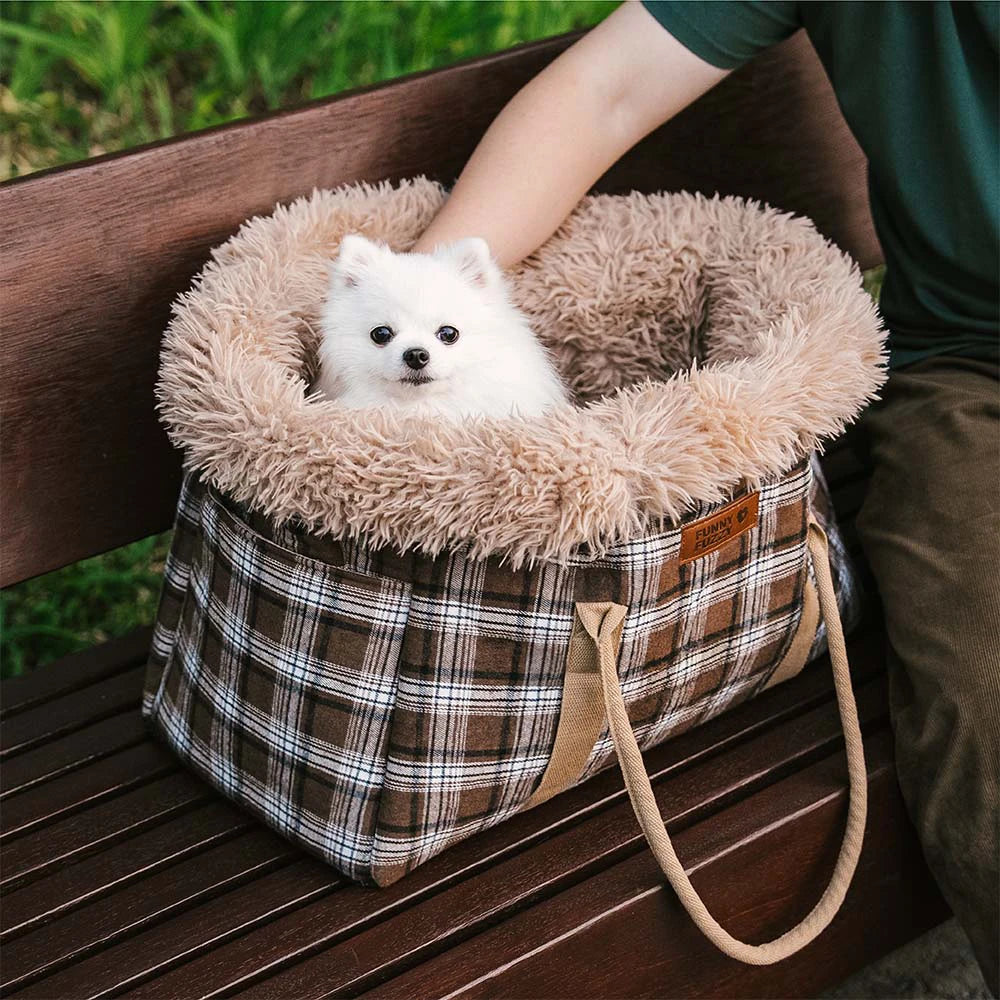 2 1 Large All Season Pet Carrier Dog Sleeping Bag Voyagers Plaid