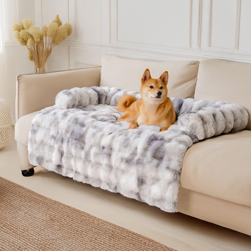 Fofo Fuzzy Calmante Cachorro Cama Sofá Protetor Tapete Para Animais De Estimação