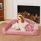 Pinky Cozy Bolster Dog Sofa Bed -  Princess Lord
