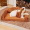 Pinky Cozy Bolster Dog Sofa Bed -  Princess Lord
