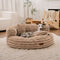 Ultra-Soft Ribbed Plush Removable Donut Orthopedic Dog Bed with Pillows - Cozy Nest