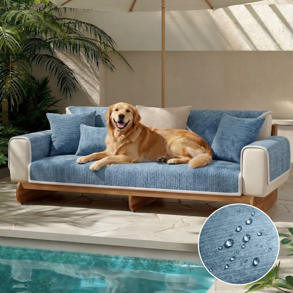 Waterproof Antimicrobial Simple Chenille Fabric Anti-scratch Couch