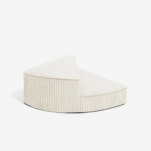 Cozy Corduroy Joint-Friendly Removable Spiral Pet Stairs - CreamyStep