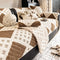 Thick Waffle-Textured Plush Non-Slip Couch Cover