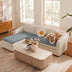 Lazy Soft Flannel Breathable Pet Mat Non-slip Sectional Couch Cover
