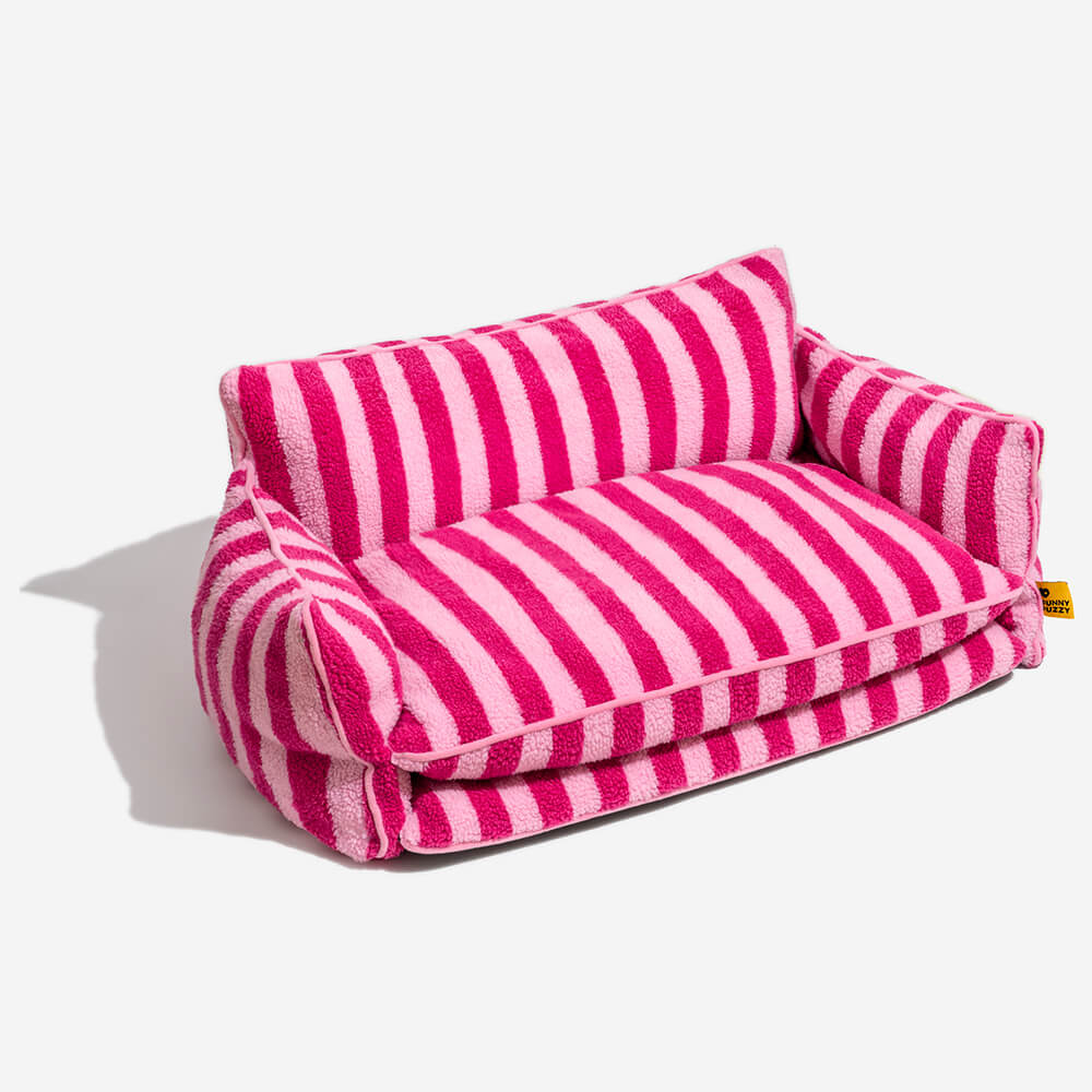 Striped dog outlet bed