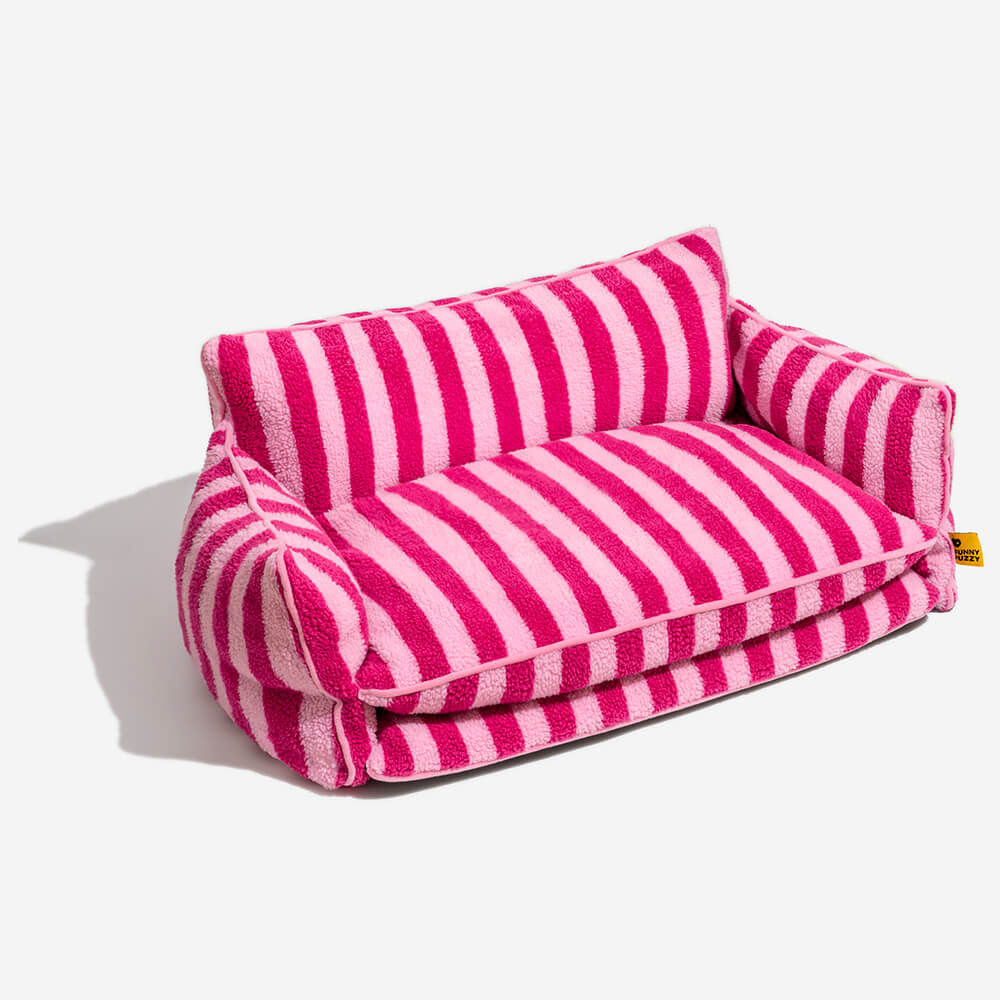 Stripe Topper Type Sofa Pad