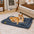 Classical Plaid Dual-Sided Removable Plush Calming Dog Mat