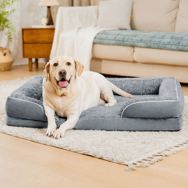 Detachable Water-Repellent Full Surround Support Orthopedic Dog Bed