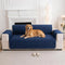 Water-Repellent Solid Color One Piece Couch Cover with Elastic Straps