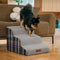 Plush Plaid High-Density Sponge Removable Pet Ramp Stairs - ComfyClimb