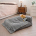 Mini Plush Home-Style Backrest Orthopedic Bed for Small Dogs - TinyNest