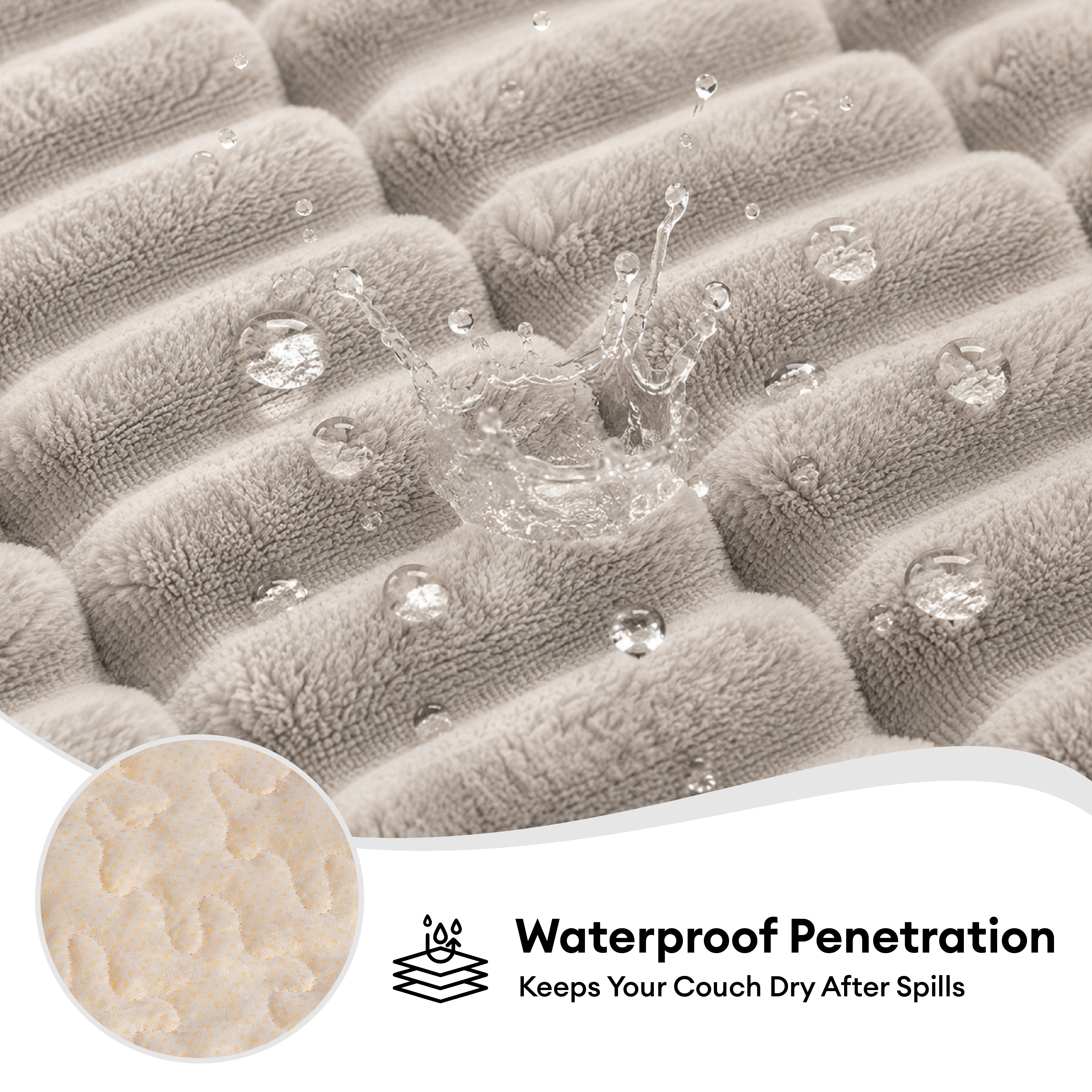 Waterproof Cozy Flannel Sofa Protection Non-Slip Couch Cover