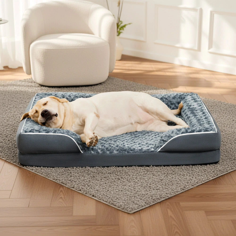 Cama de perros ortopédica de soporte envolvente impermeable desmontable
