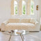 Modern Textured Striped Chenille Non-Slip Couch Cover