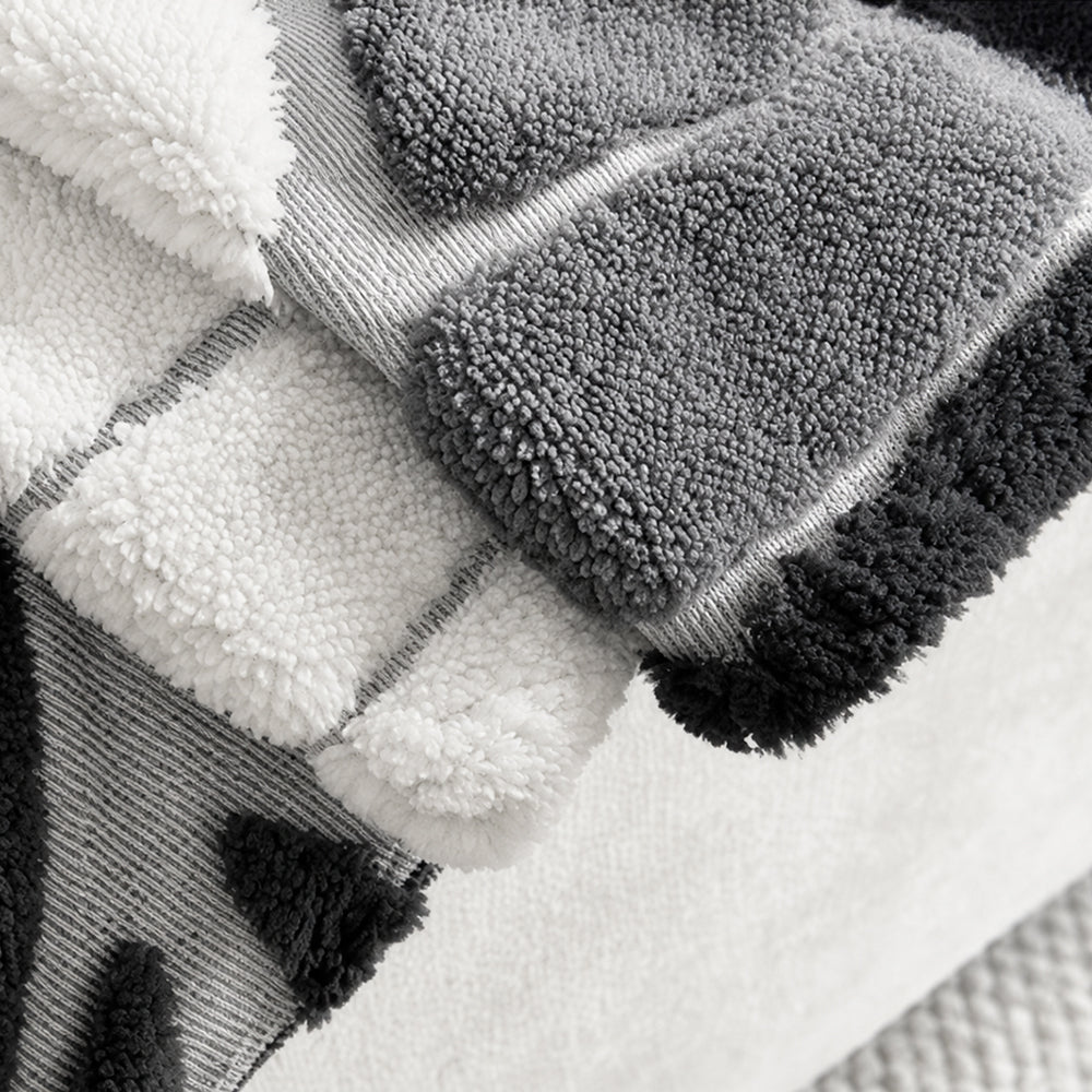 Pet-Friendly Thickened Soft Plush Leaf-Patterned Sofa Throw Couch Cover
