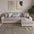Breathable Woven Cotton Linen Non-Slip Sectional Couch Cover
